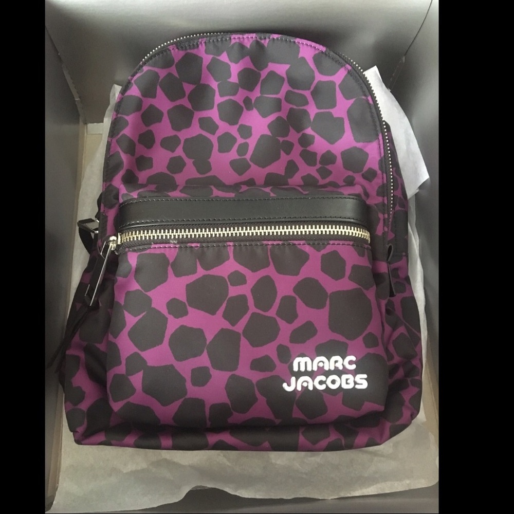 NWT Marc Jacobs Trek Pack Backpack /Purple & Black